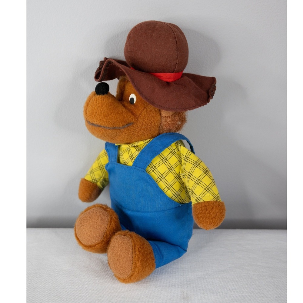 Fisher-Price Papa Berenstain Bear Plush Kids 12in Brown Good Vintage 1982 778 - Picture 5 of 5